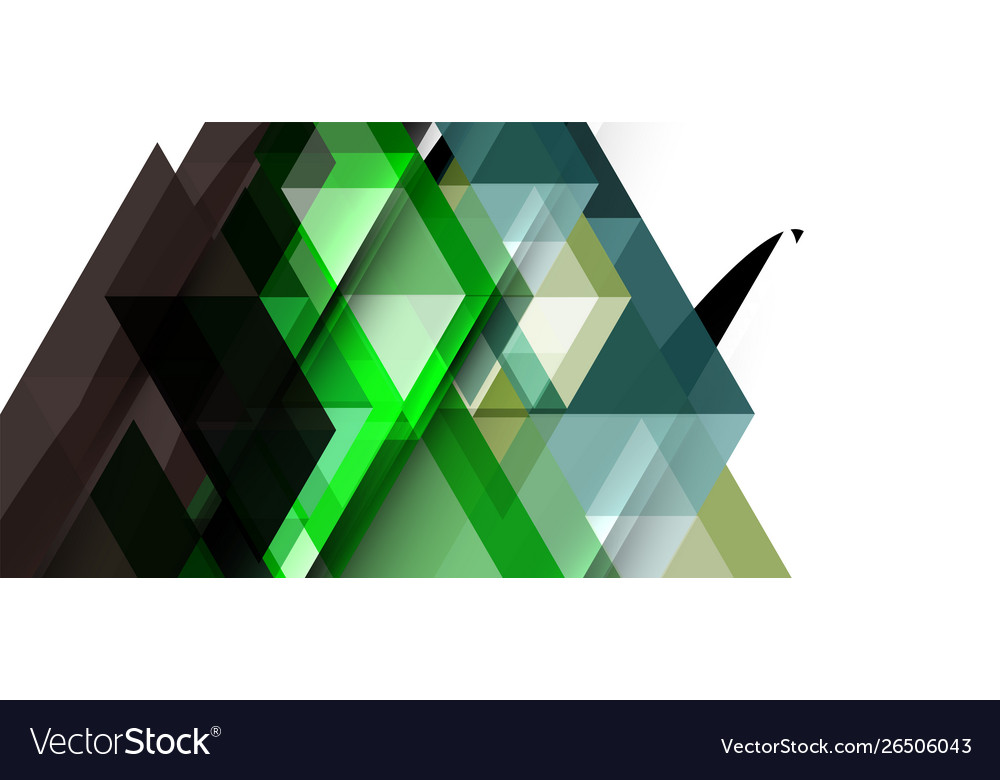 Abstract concept triangle graphic element