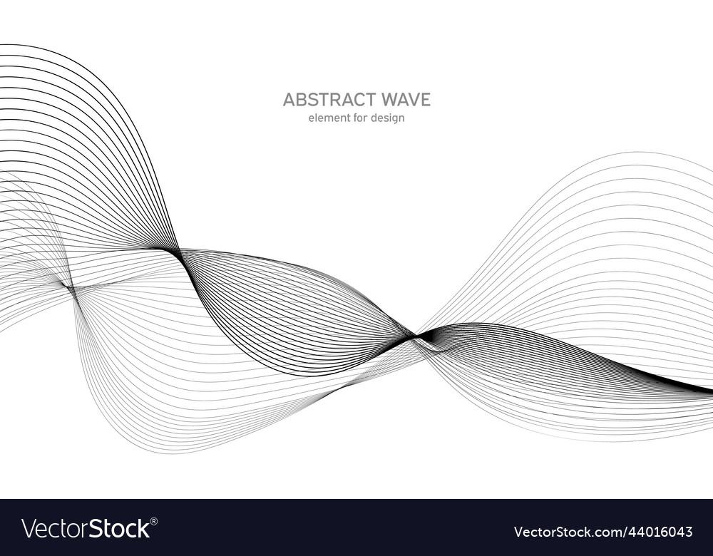 Abstract wave element for design digital