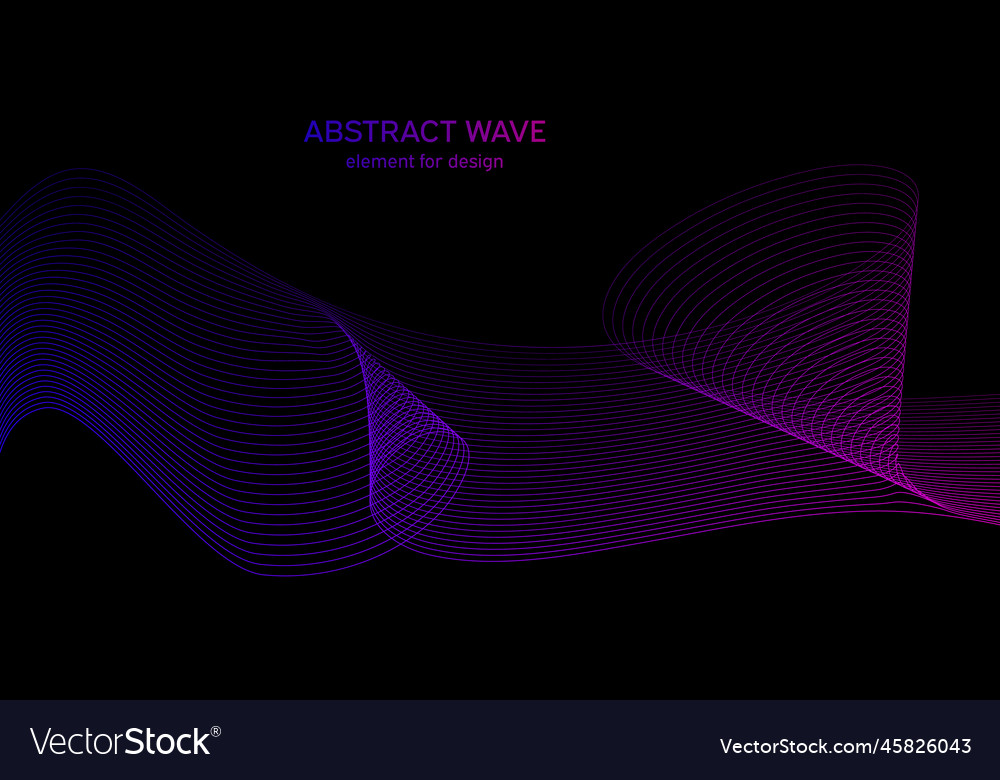 Abstract wave element for design digital vector image Abstract wave element for design digital