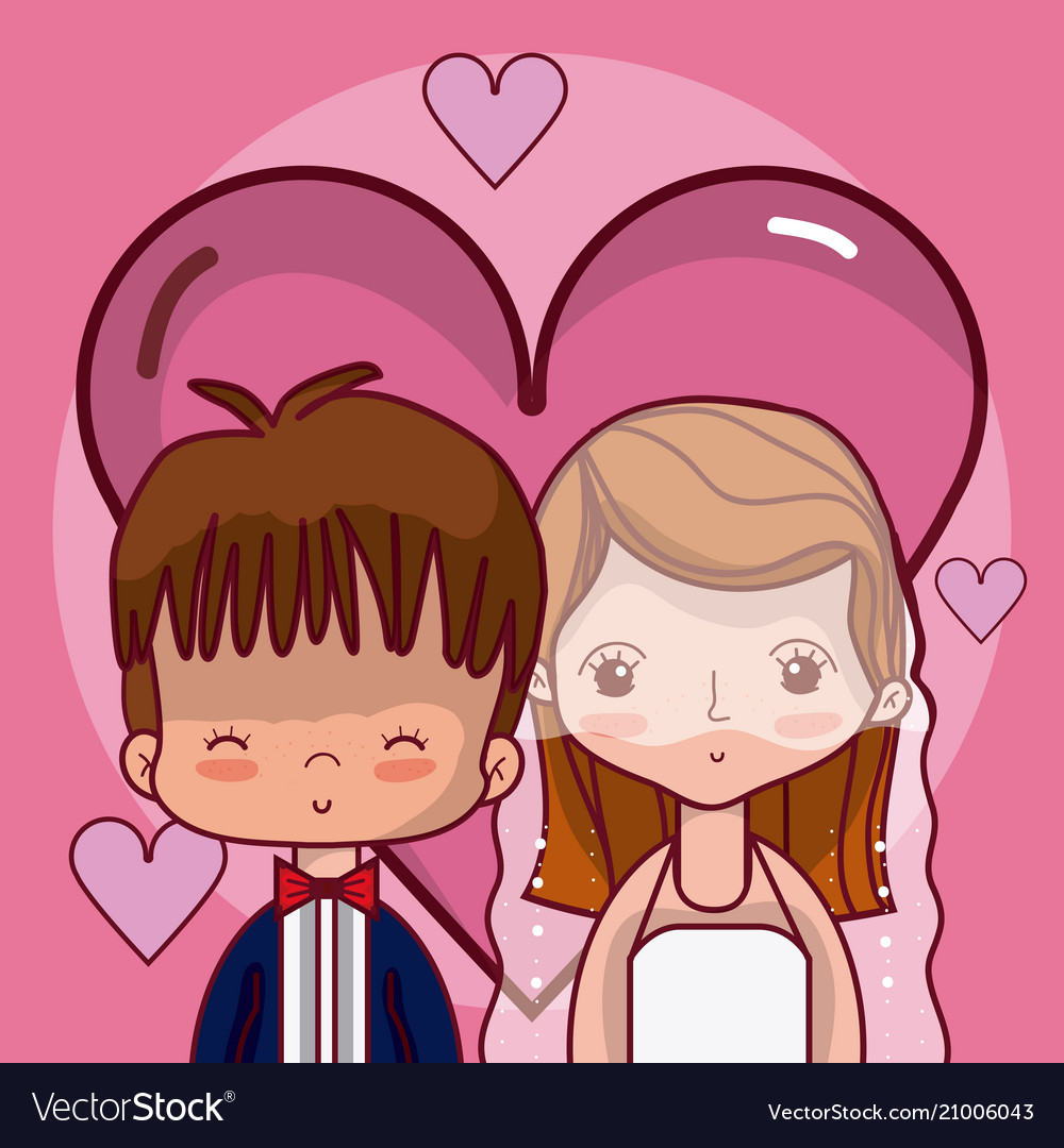 Beautiful wedding couple cartoon Royalty Free Vector Image Beautiful wedding couple cartoon Royalty Free Vector Image