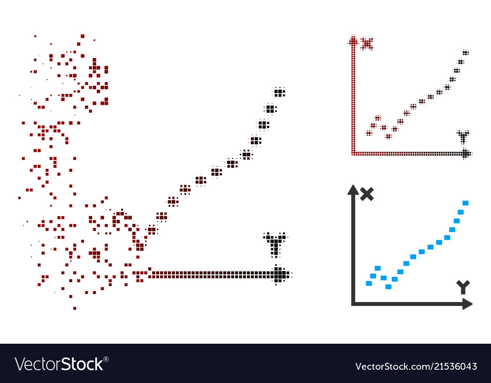 Auflösung von Pixel-Halton dotted-Funktionsdiagramm vector image Auflösung von Pixel-Halton dotted-Funktionsdiagramm