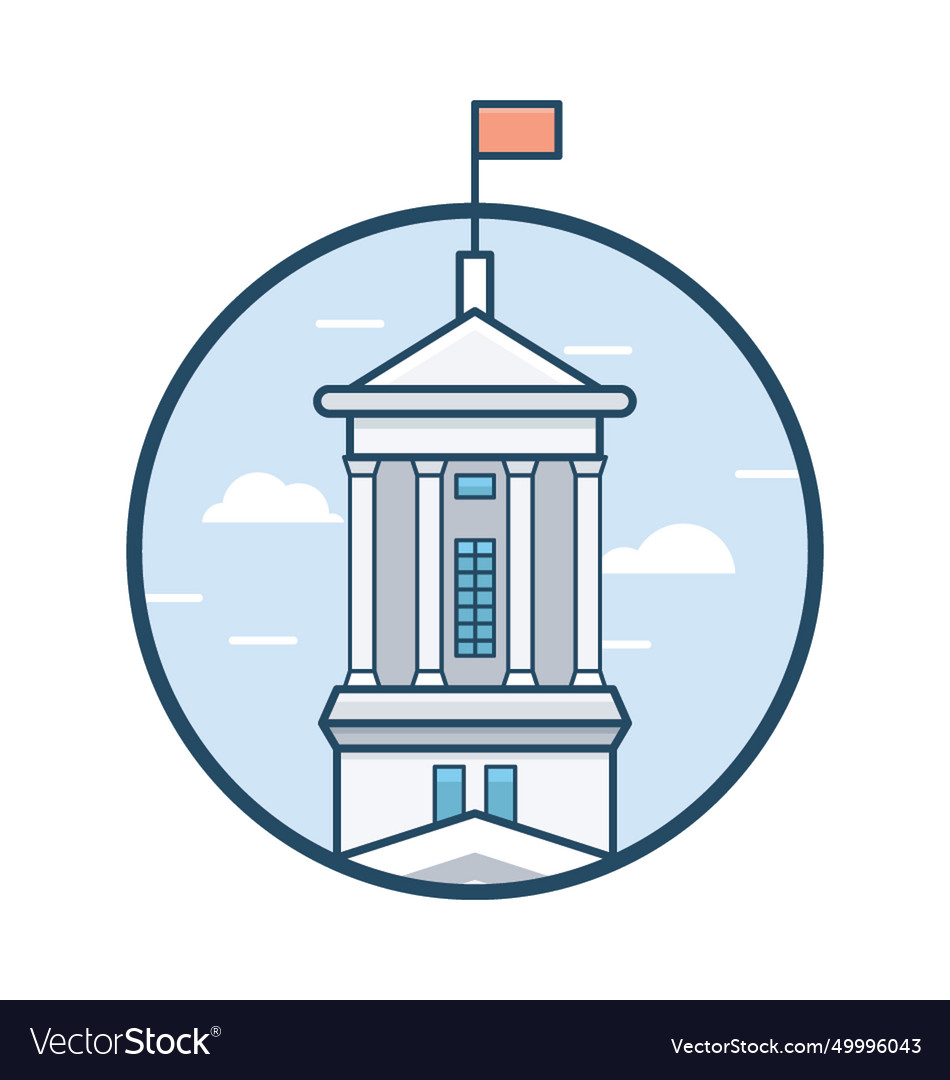 Dom tower icon Royalty Free Vector Image - VectorStock