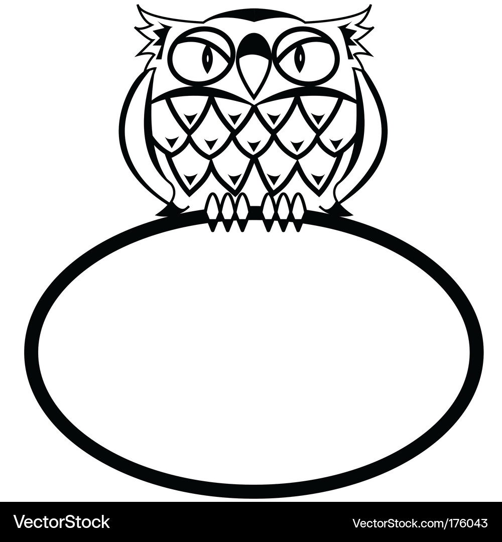 Eagle owl Royalty Free Vector Image - VectorStock