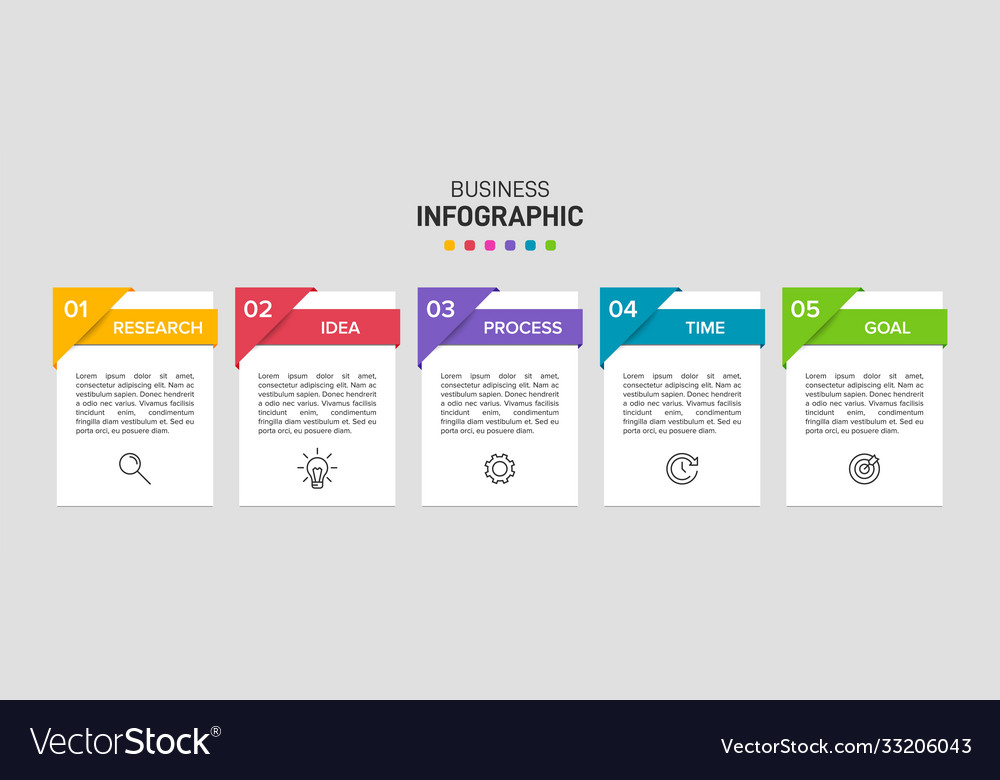 Infographic design with icons and 5 options Vector Image