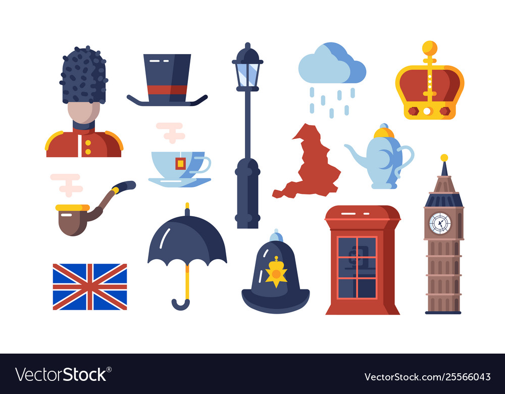 London symbols set Royalty Free Vector Image - VectorStock