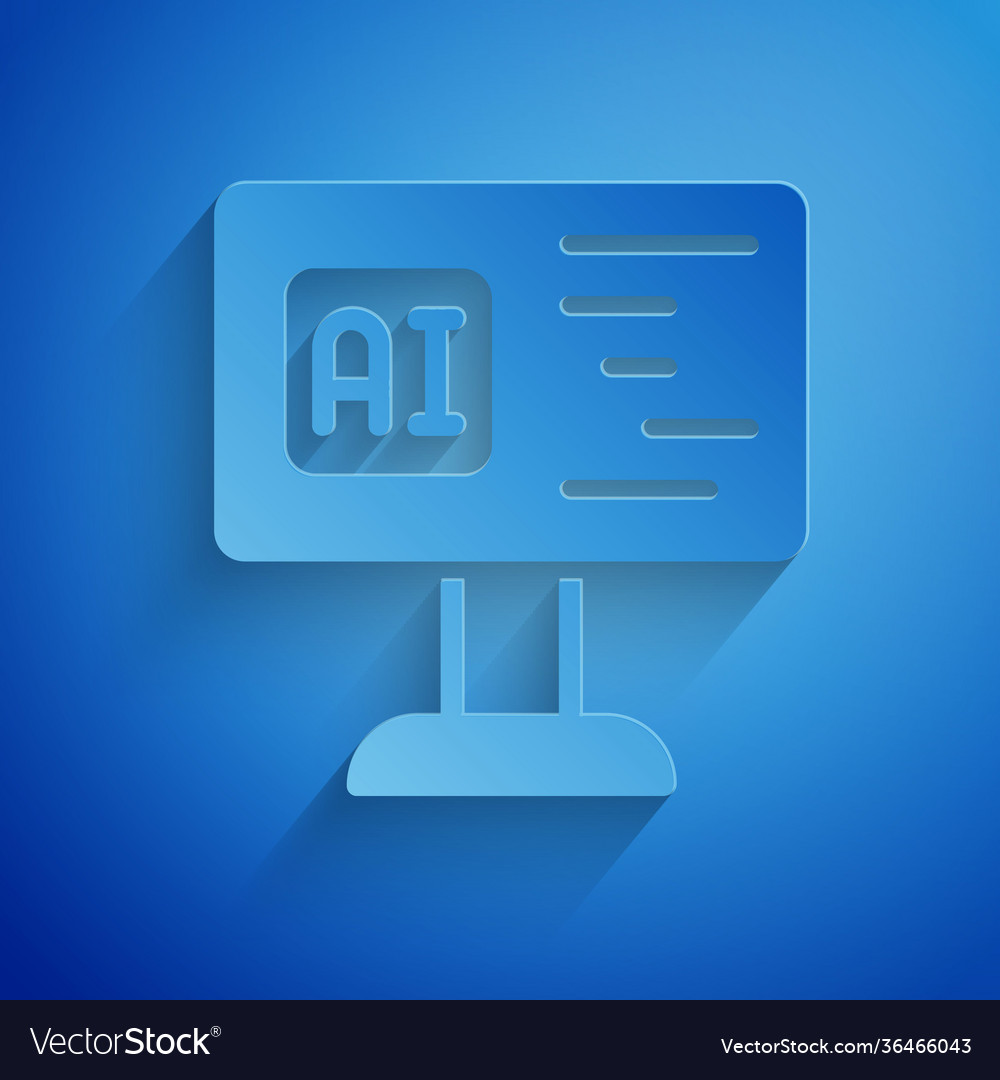 Paper cut software web developer programming code vector image Paper cut software web developer programming code