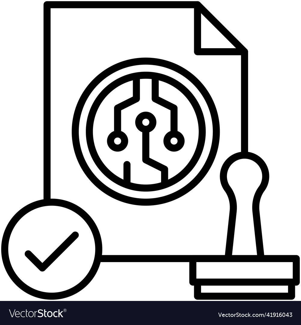 Proof of authority icon blockchain related