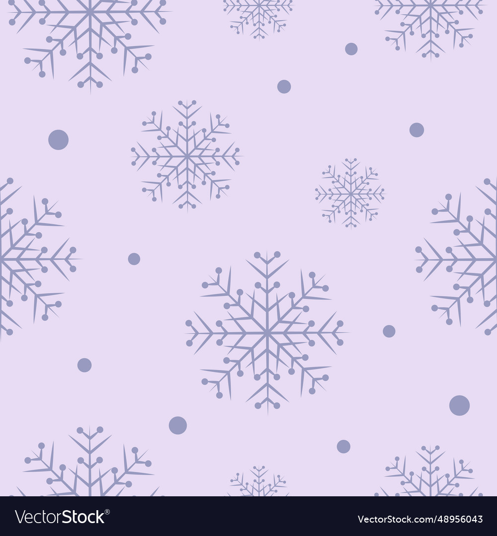 Seamless pattern with snowflakes on a colored