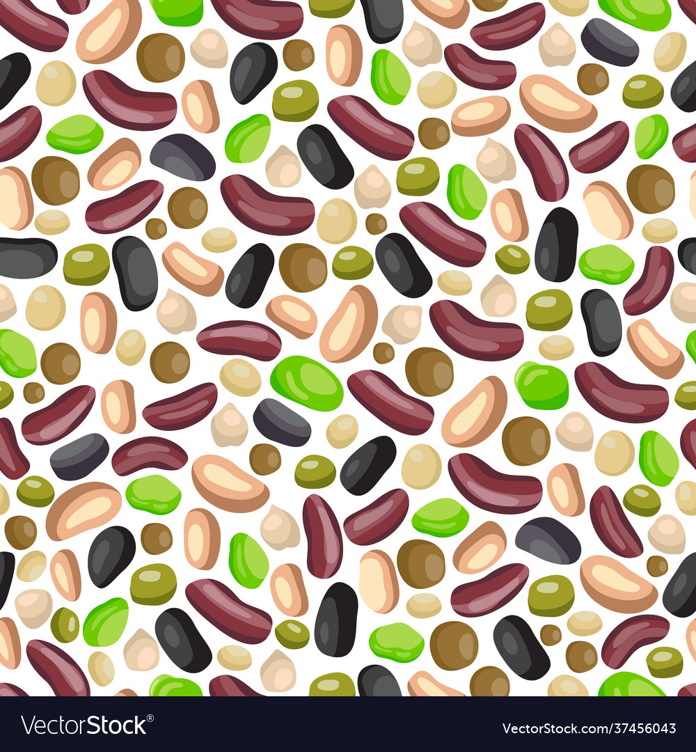 Seamless pattern with various colorful kidney Vector Image