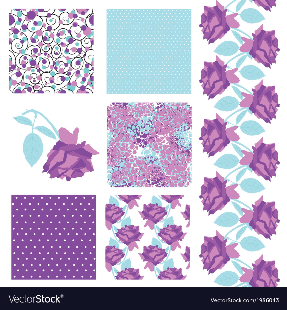 Seamless patterns set