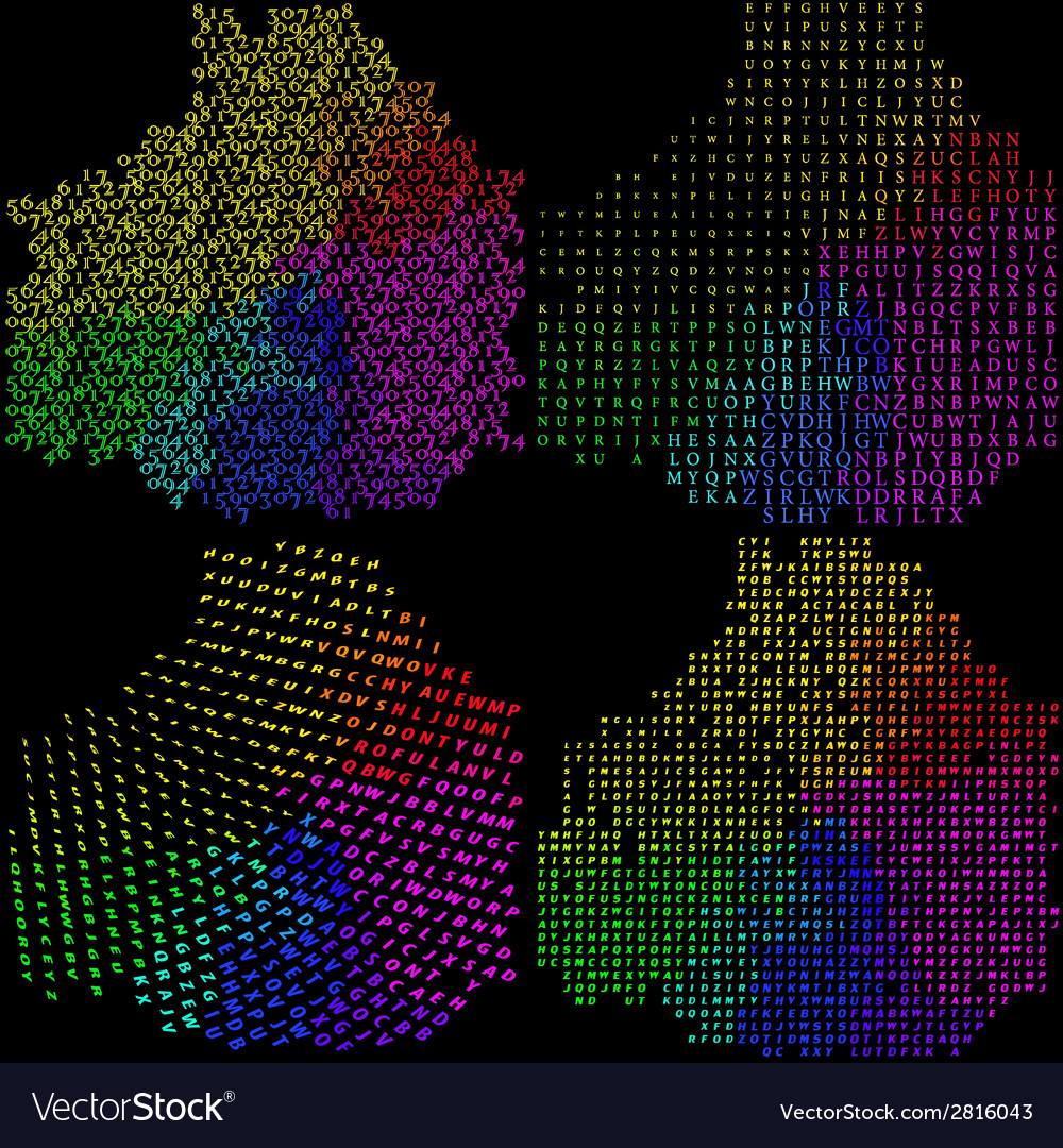 Set abstract colorful numbers with place