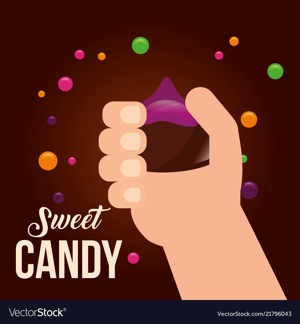 Sweet candy card Royalty Free Vector Image - VectorStock