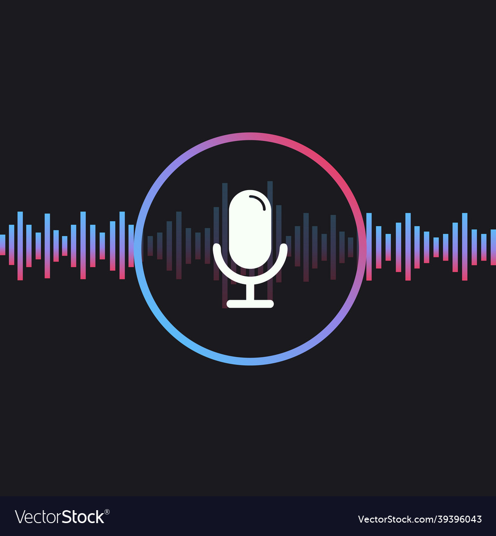 Voice messages bubble icon with sound wave