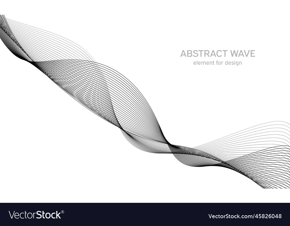 Abstract wave element for design digital