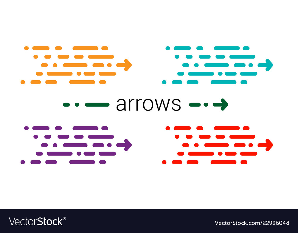 Dynamic Red Arrow Set