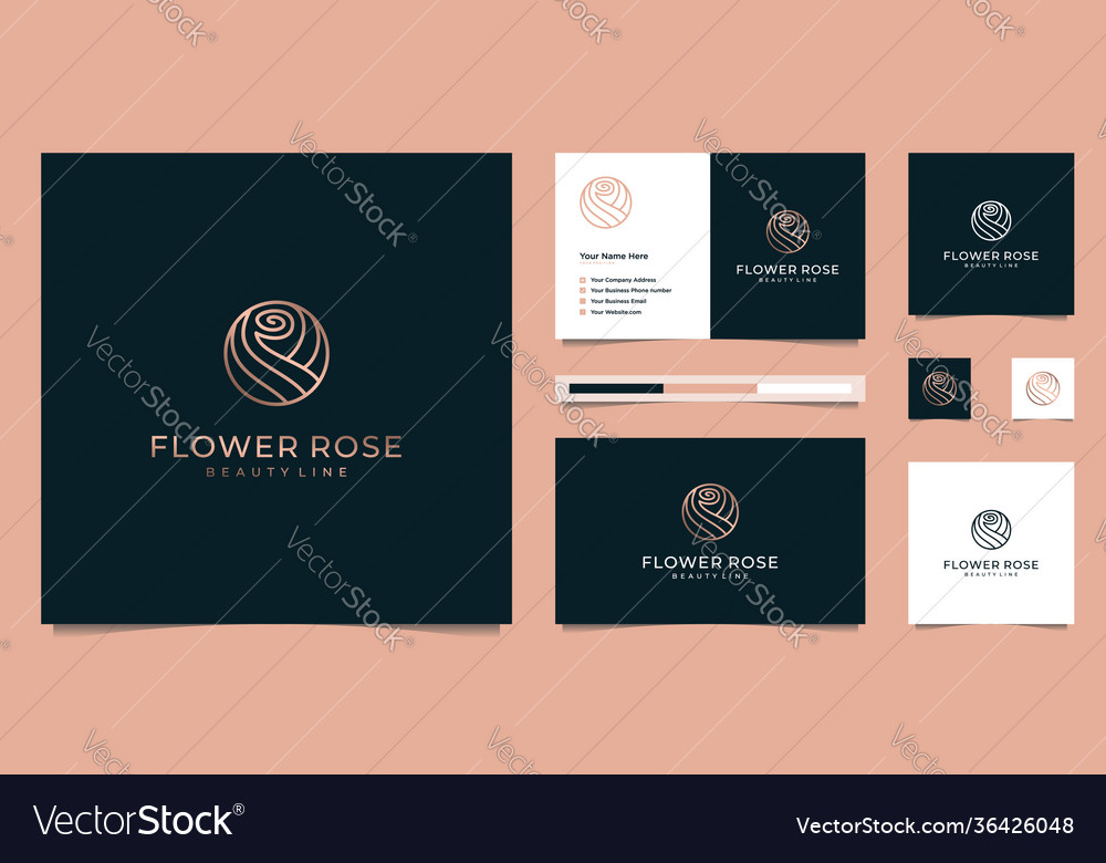 Rose Design Logo kann für Kosmetik Schönheit verwendet werden