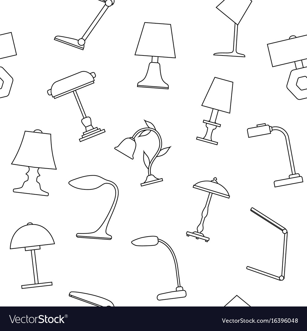 Seamless background of table lamp