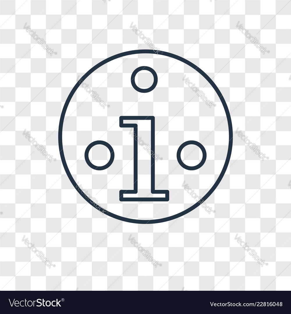 Traffic linear icon isolated on transparent