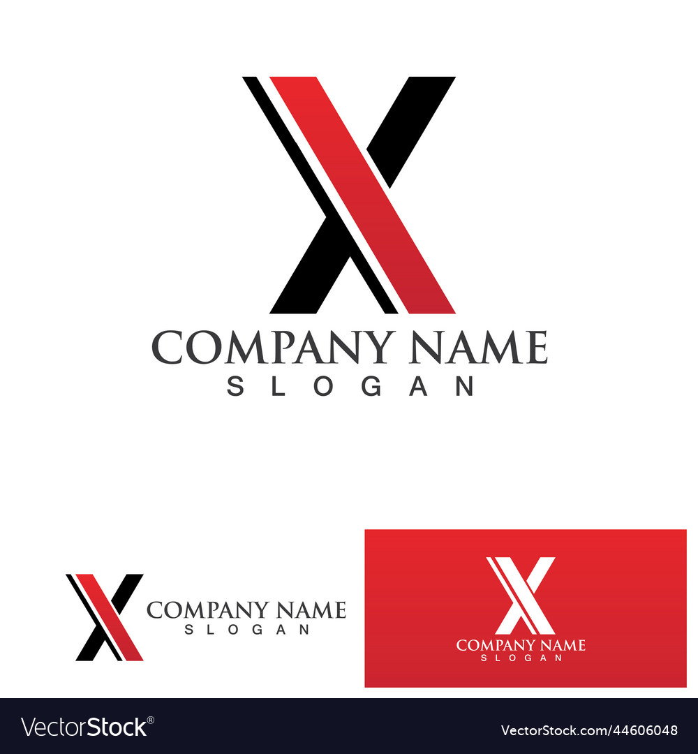 X letter logo template icon Royalty Free Vector Image