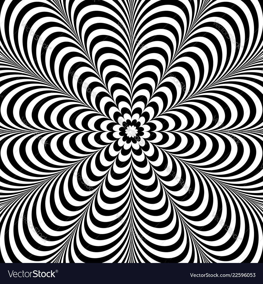 Abstract radiating pattern with deformed shapes vector image Abstract radiating pattern with deformed shapes