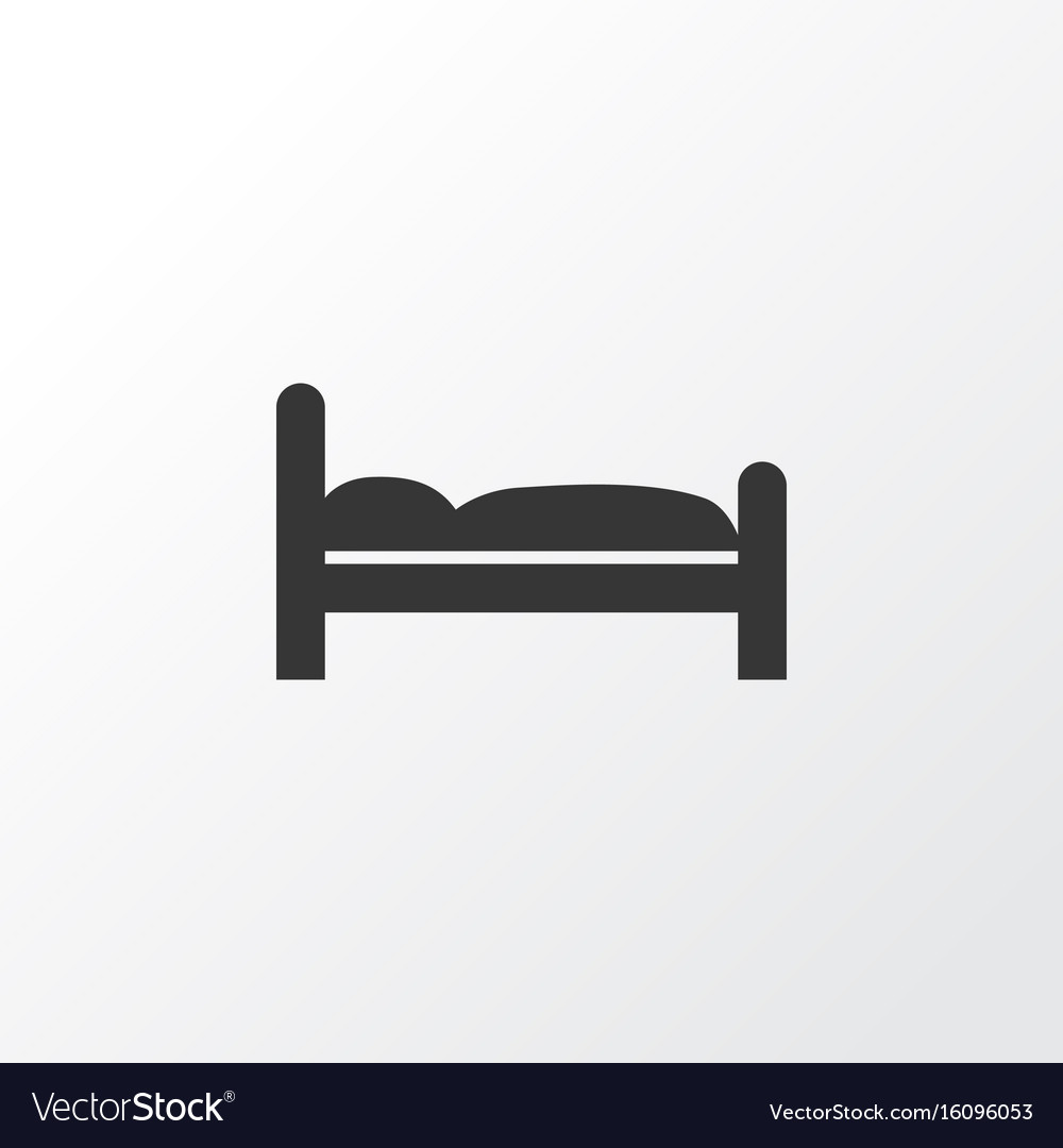 Bed icon symbol premium quality isolated doss