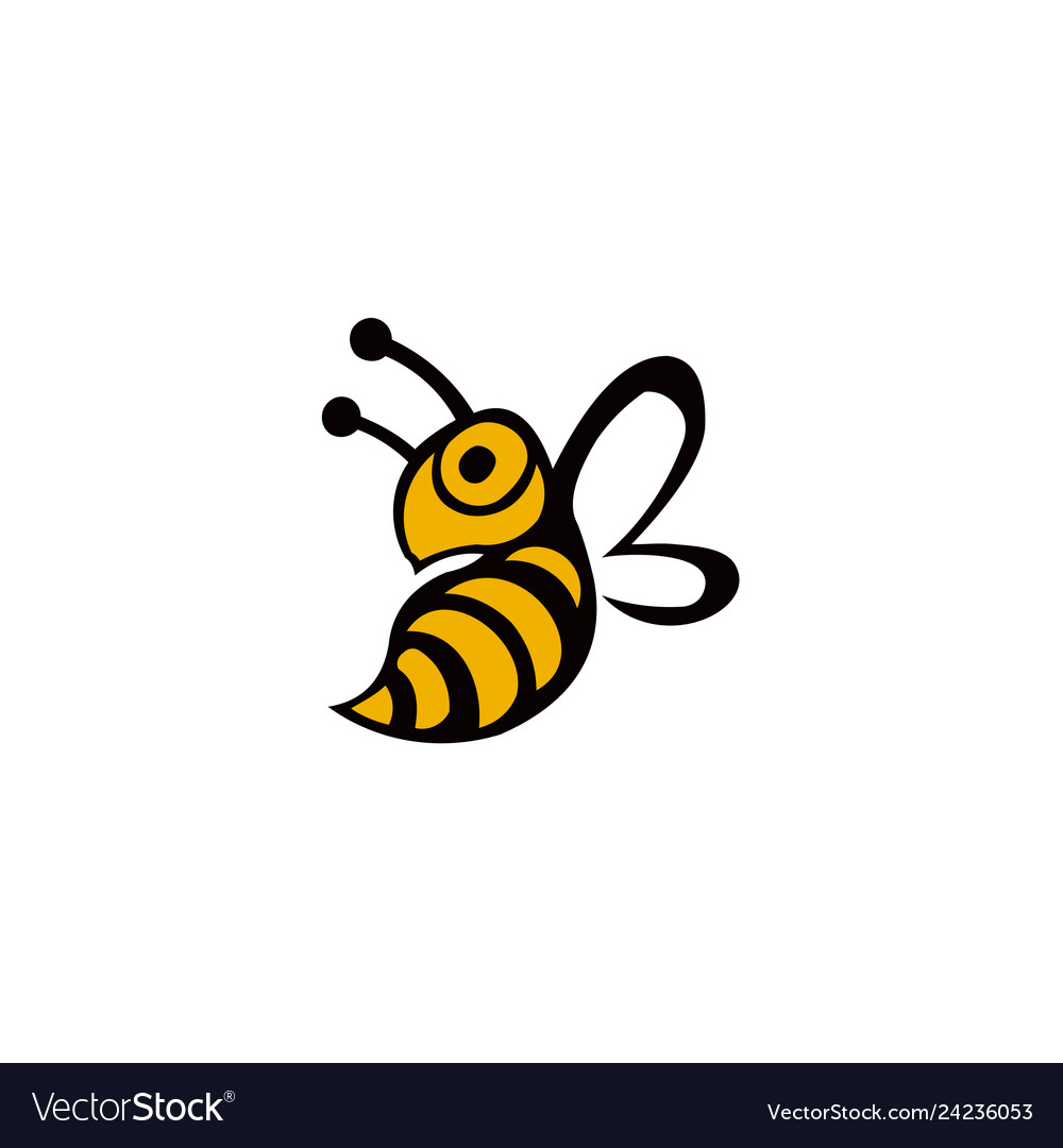 Bee animal icon Royalty Free Vector Image - VectorStock