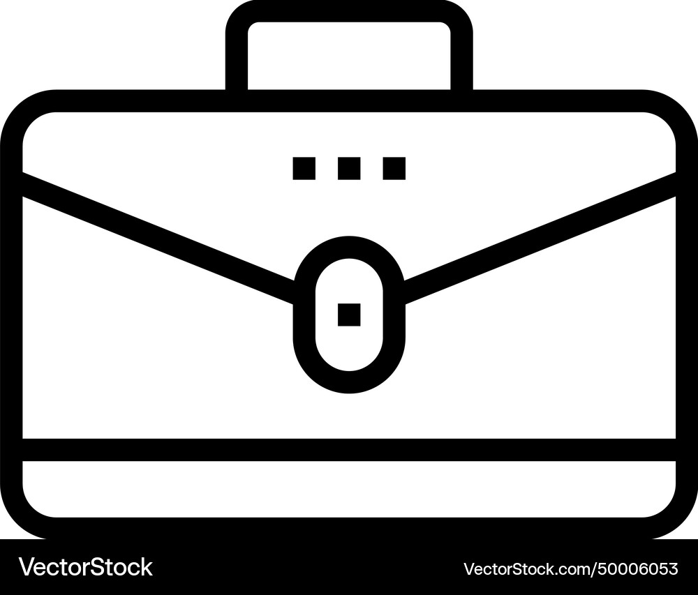 Briefcase icon Royalty Free Vector Image - VectorStock
