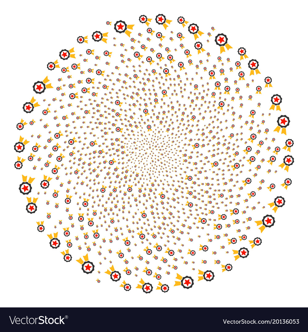 Certificate seal curl circle