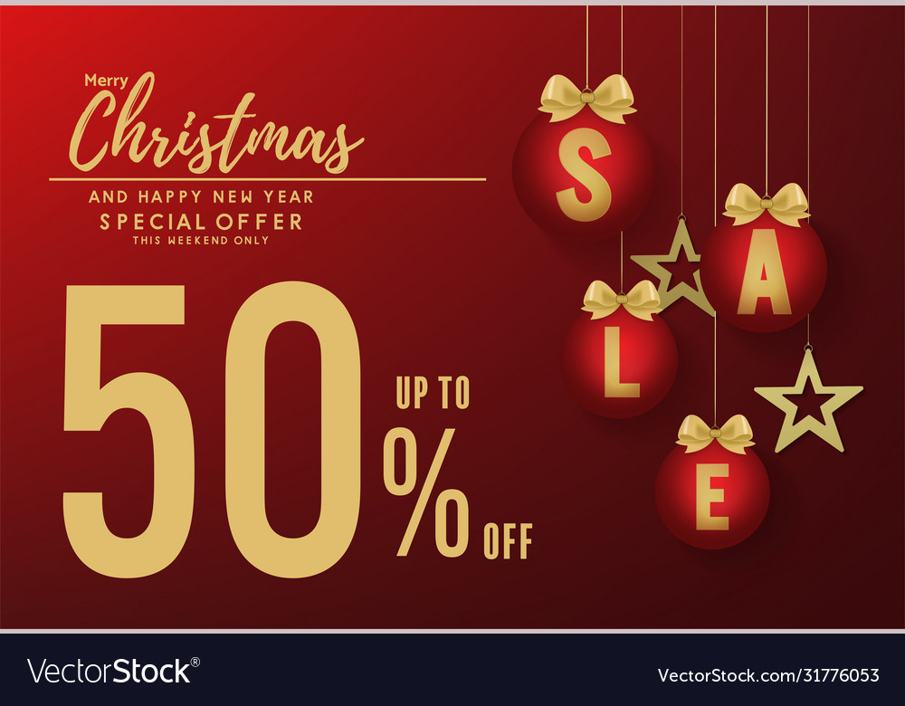 Weihnachtsverkauf Banner - Feste Dekorationen
