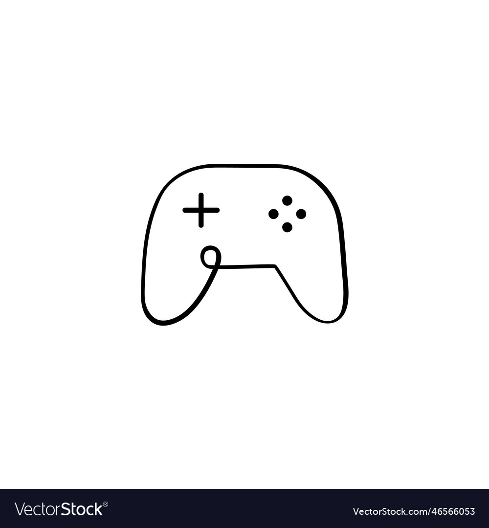Joystick line style icon design