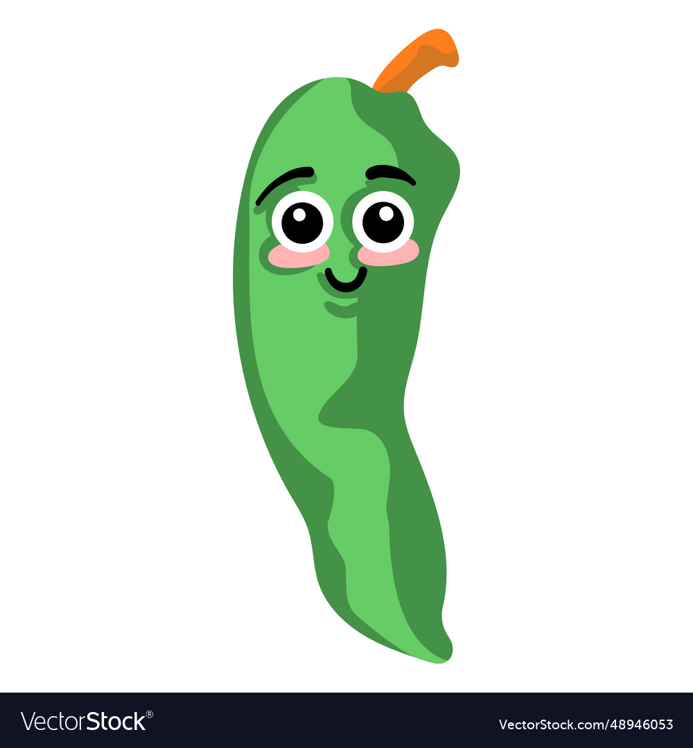 Paprika Pfeffer flach vector image Paprika Pfeffer flach