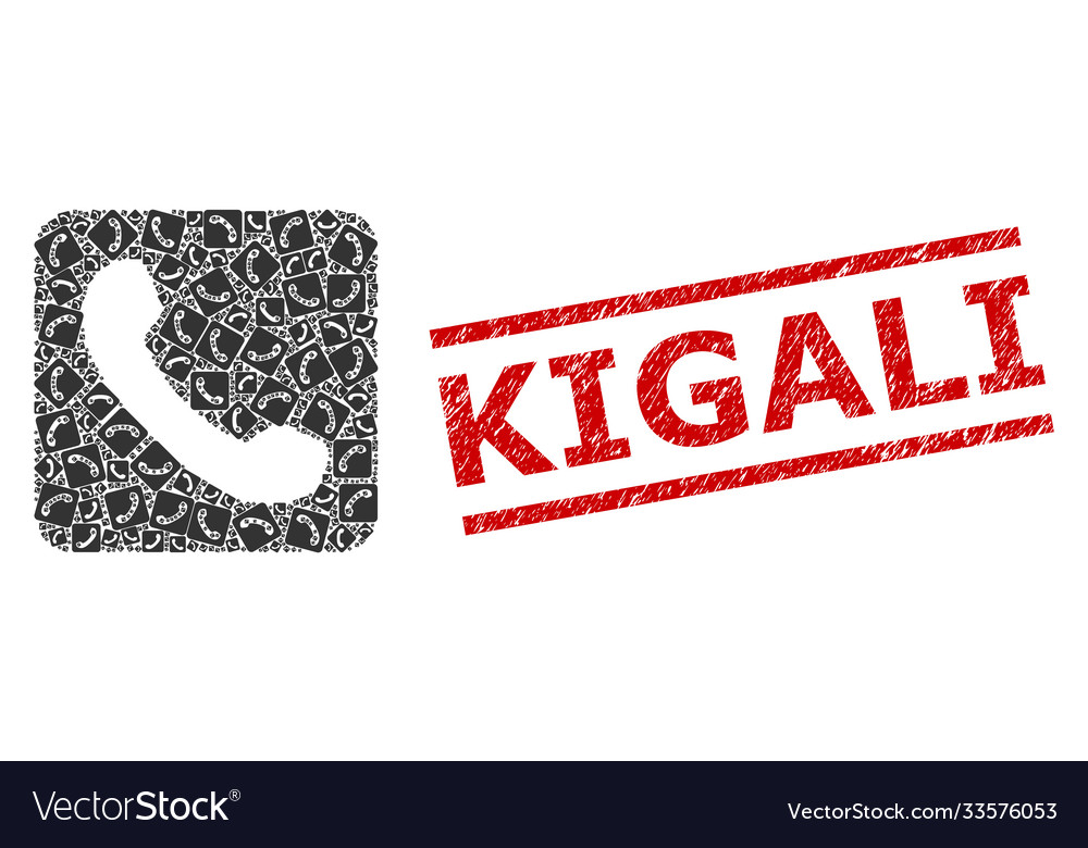 Phone recursion composition icons vector image Phone recursion composition icons