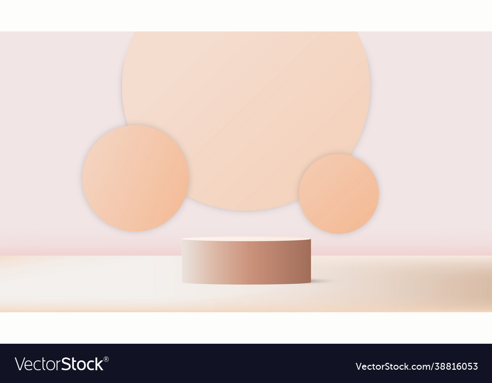 Scene with platform concept vector image Scene with platform concept
