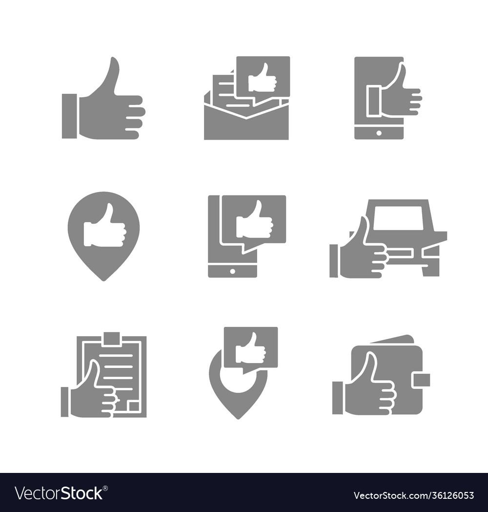 Set thumb up feedback gray icons like
