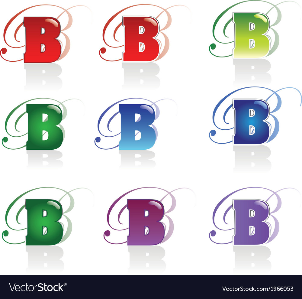 Slovo b Royalty Free Vector Image - VectorStock