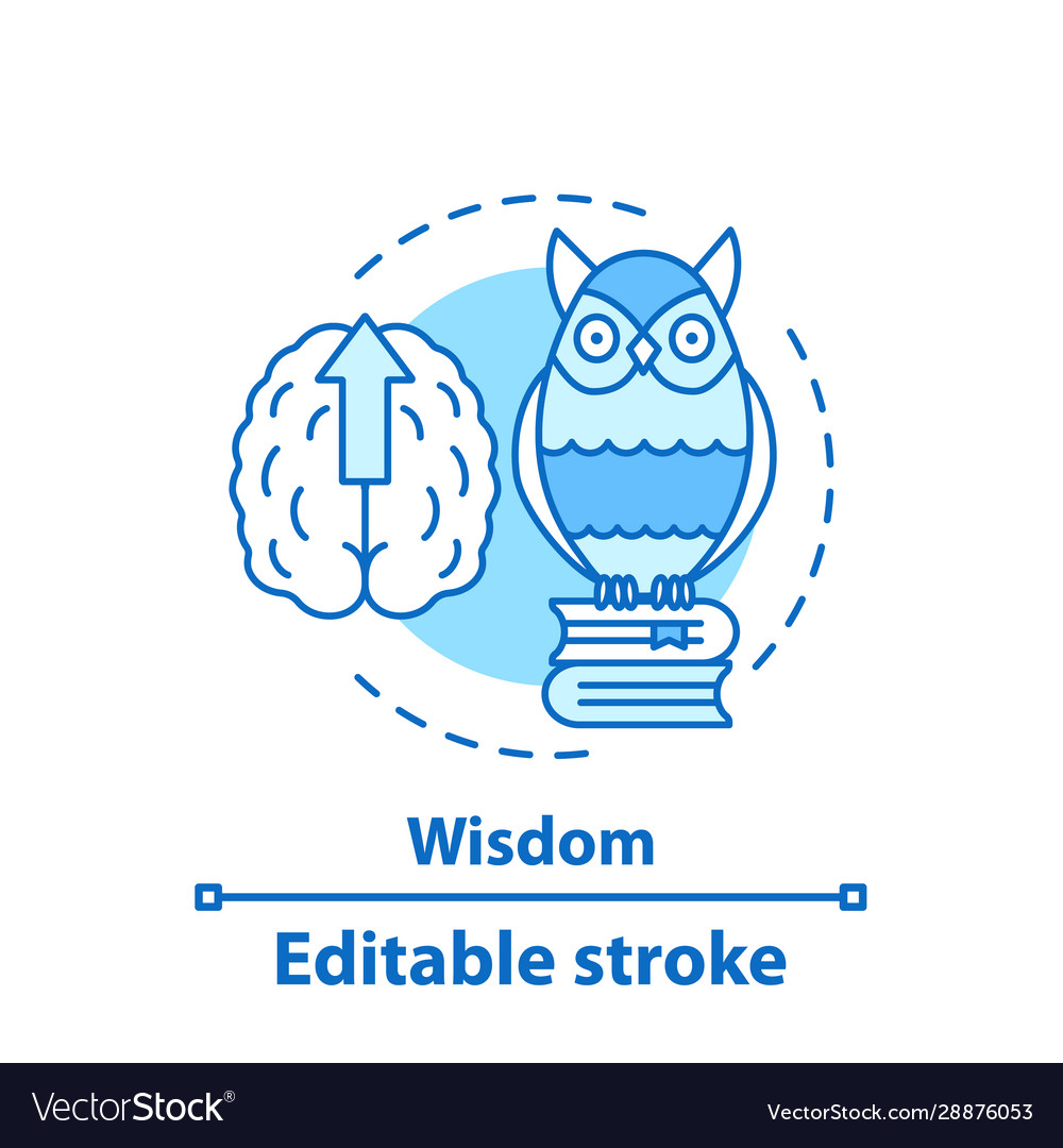 Wisdom concept icon