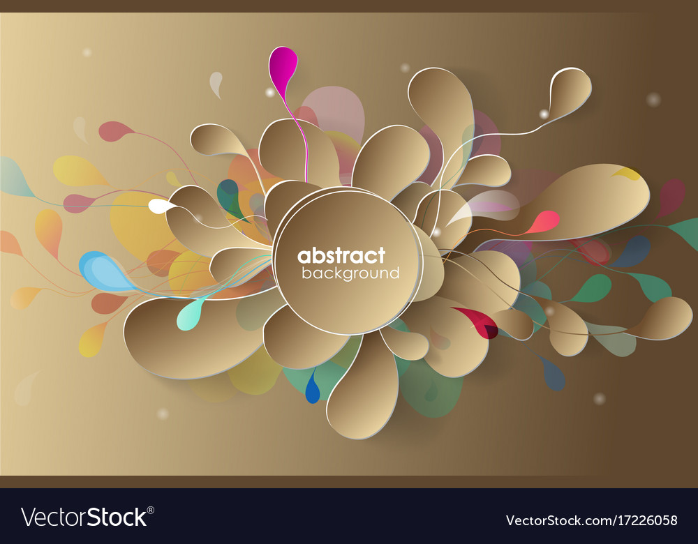 Abstract background with paper flower