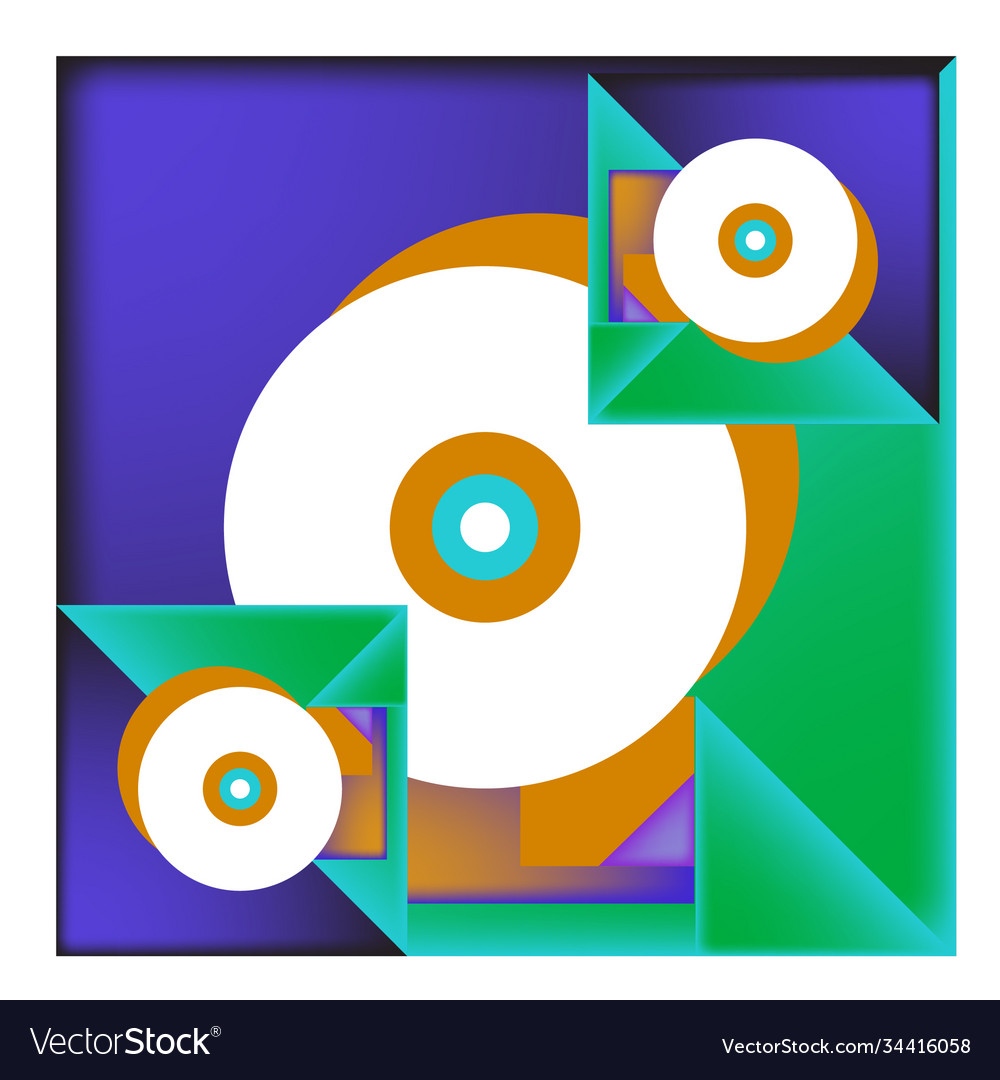 Abstract modern triangles background pattern vector image Abstract modern triangles background pattern