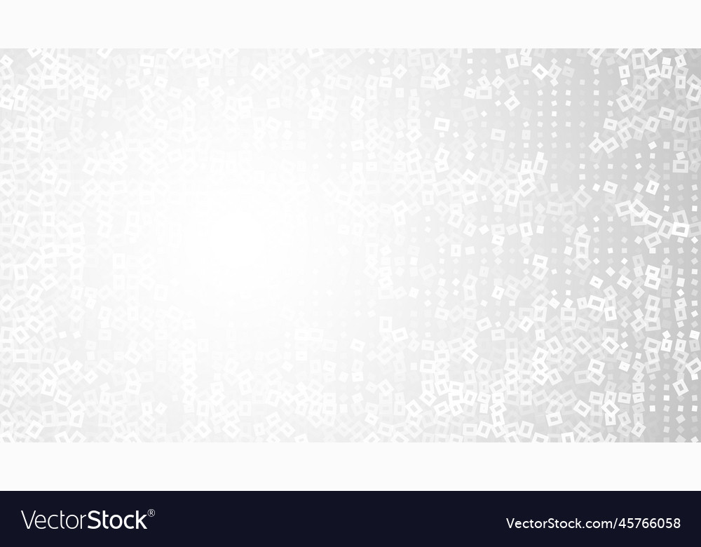 Abstract white background square outline pattern vector image Abstract white background square outline pattern