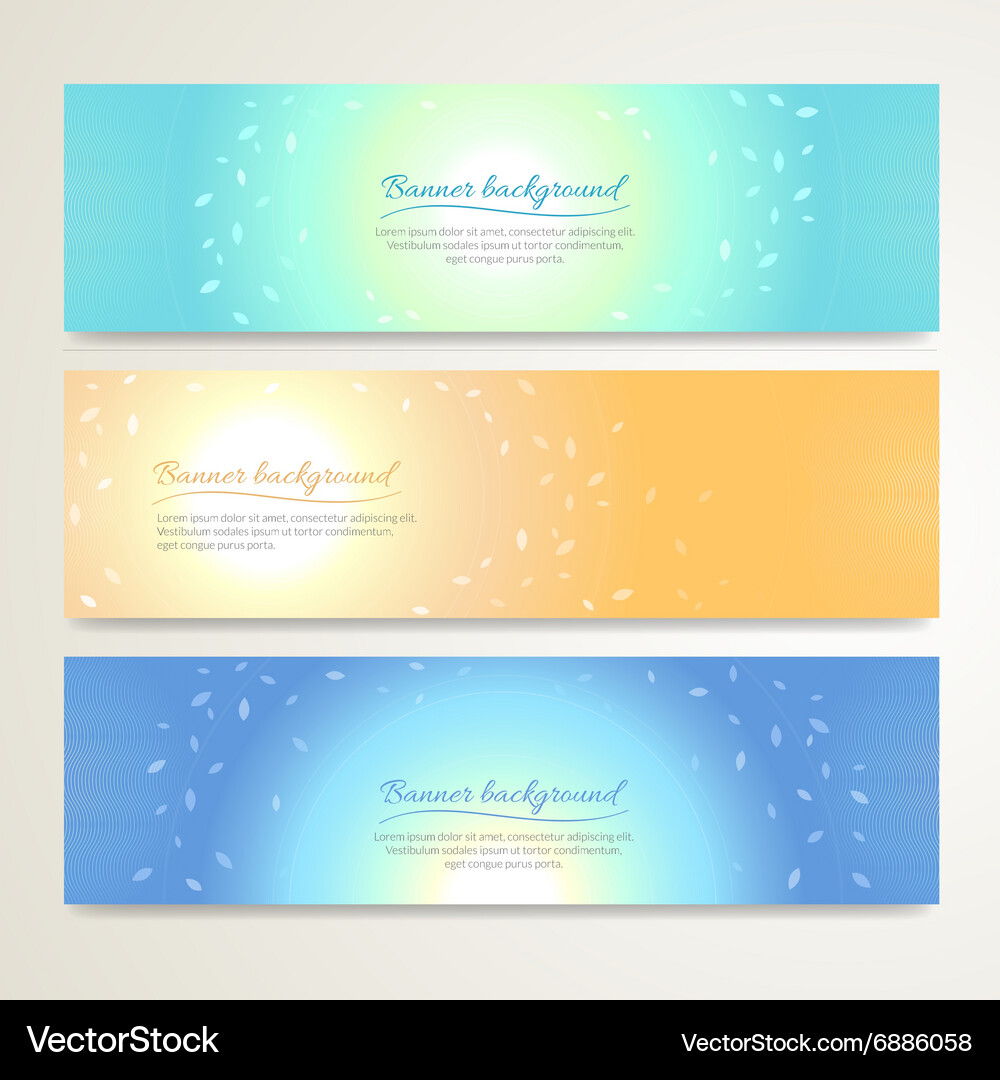 Banner Abstract Background Nature Royalty Free Vector Image