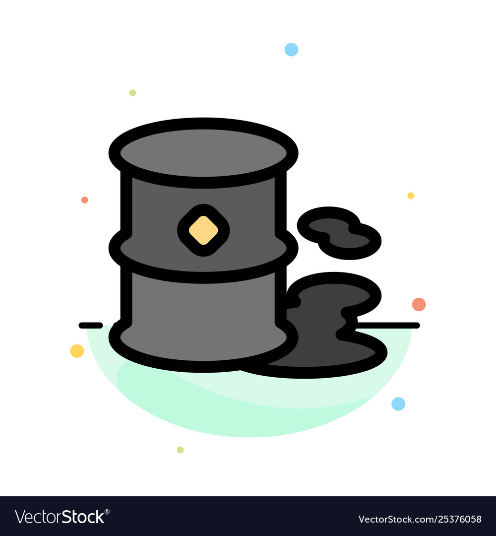 Barrels environment garbage pollution abstract vector image Barrels environment garbage pollution abstract
