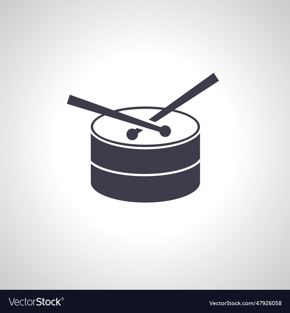 Drum icon snare icon Royalty Free Vector Image