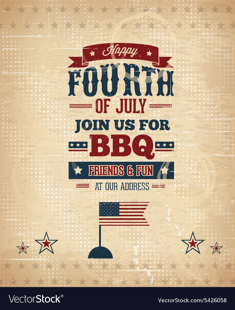 Fourth Of July Royalty Free Vector Image - Vectorstock