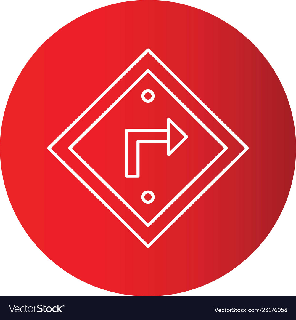 Gradient line circle perfect icon or pigtogram