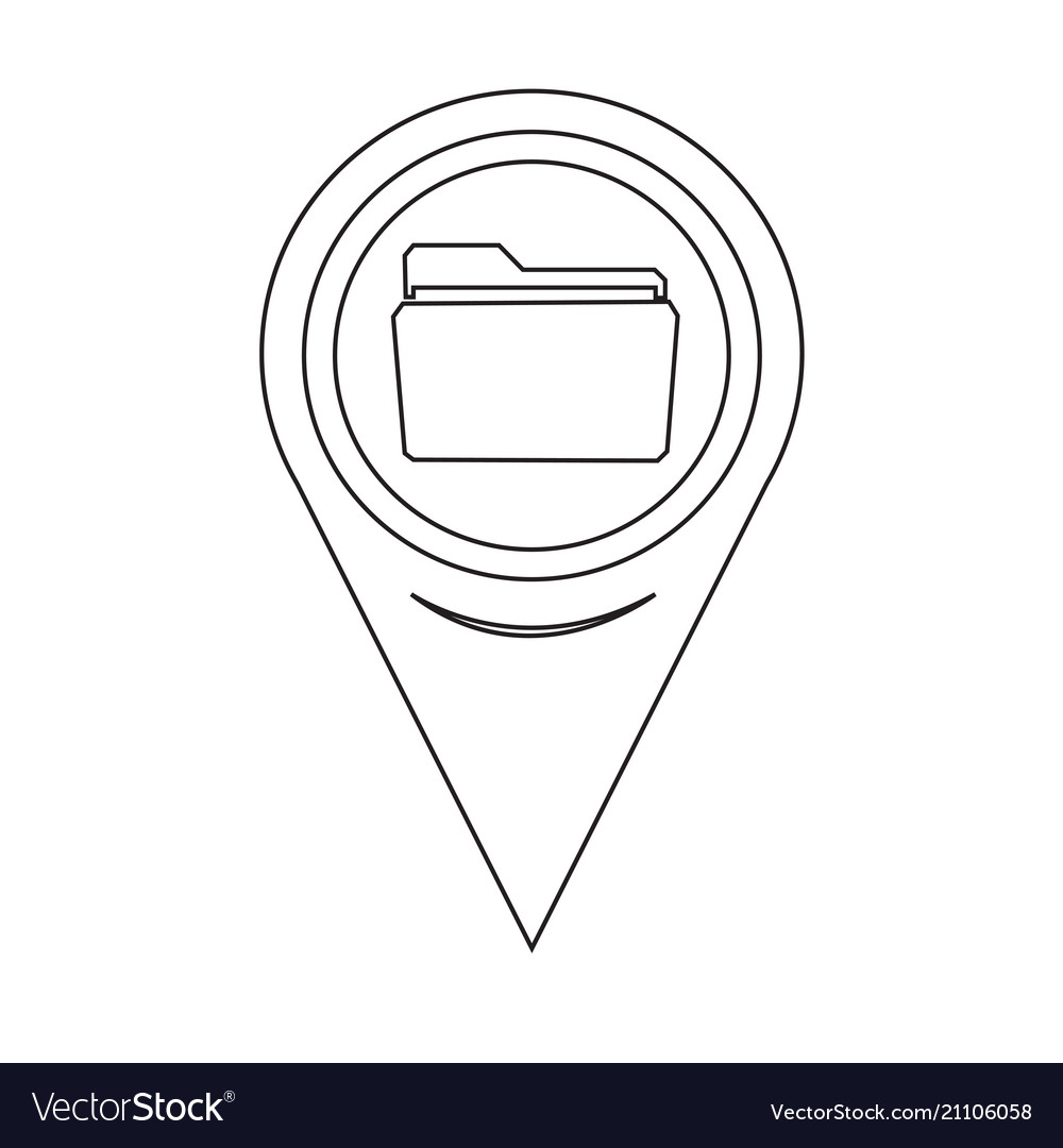Karte Zeigerordner-Symbol