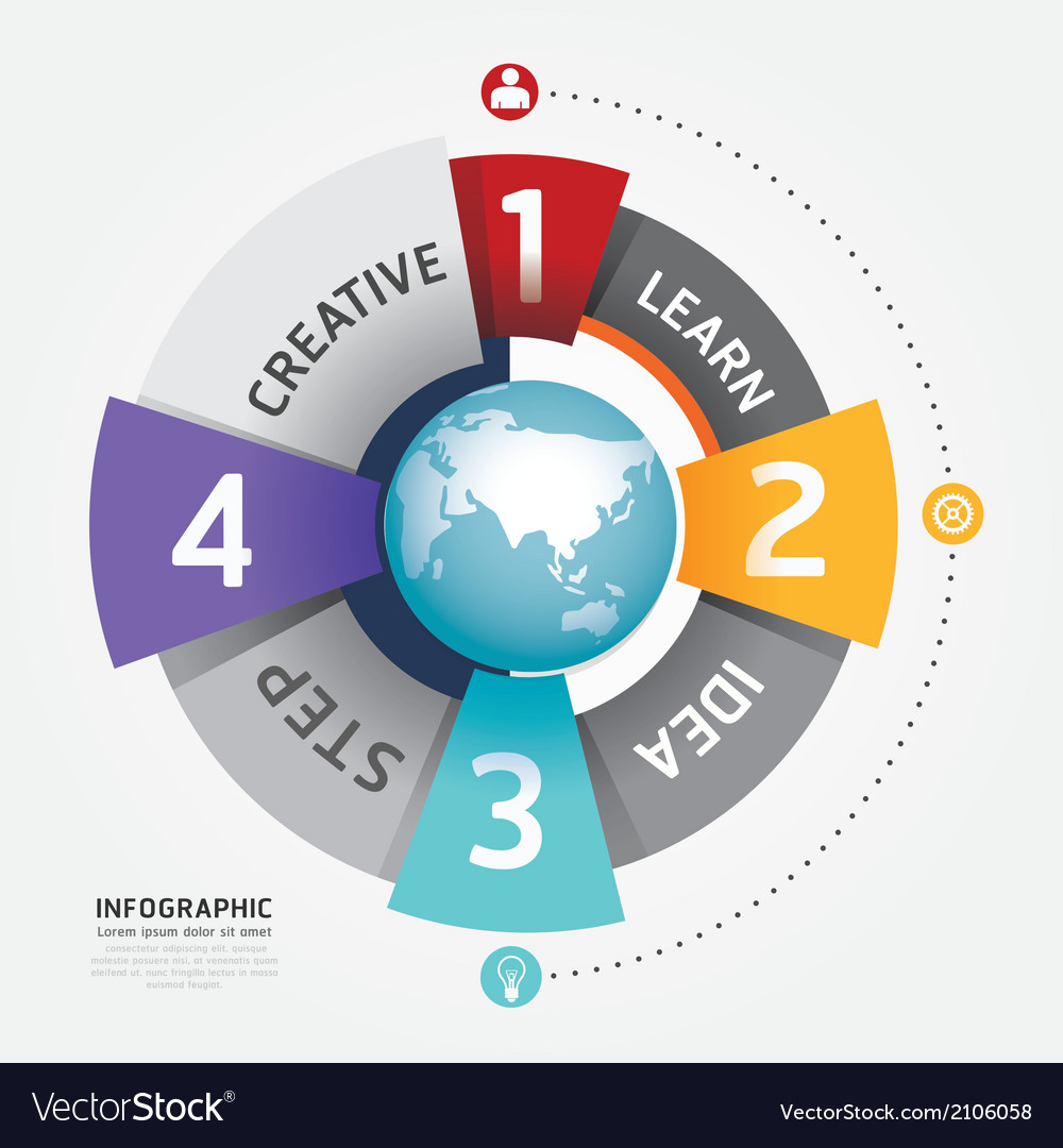 Modern Circle Design template Royalty Free Vector Image