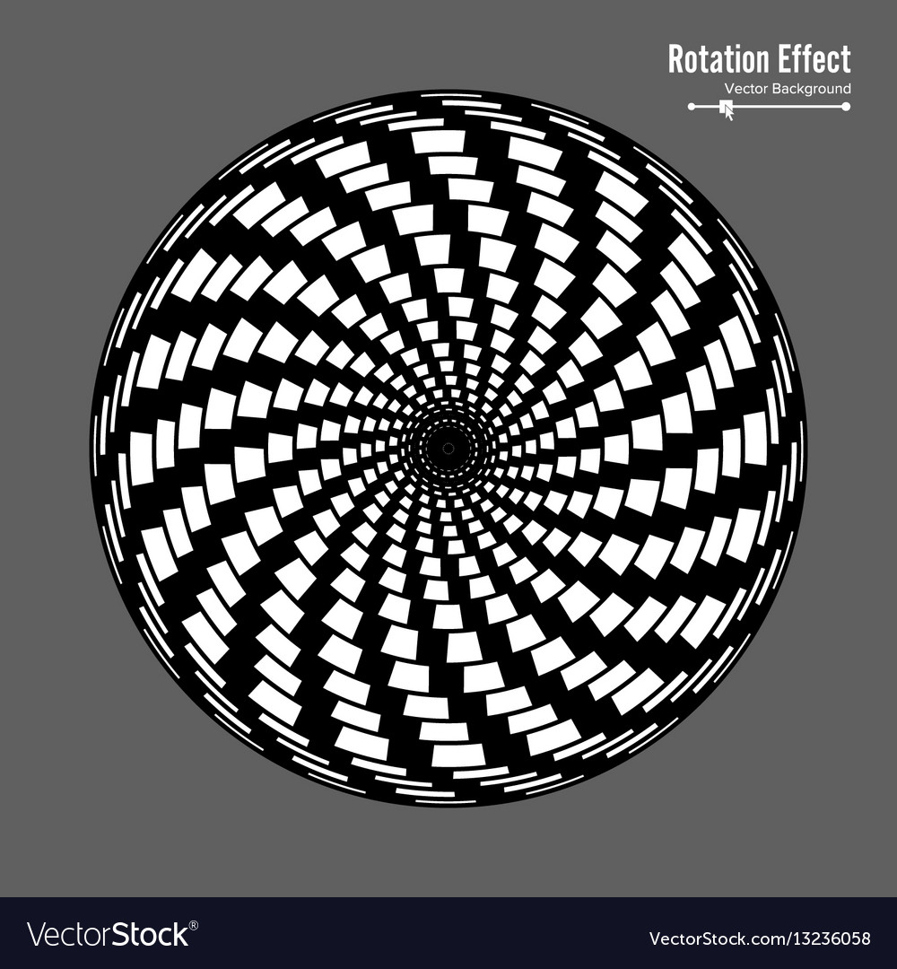 Optical 3d art rotation dynamic