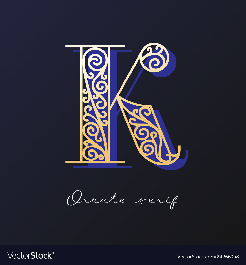 Ornate serif typeface