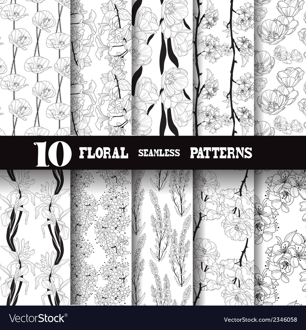Seamless patterns set