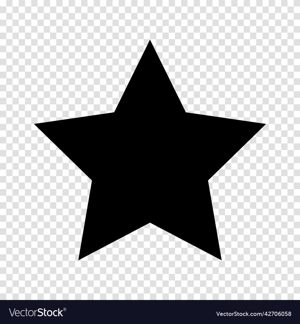 Star icon eps 10 simple isolated Royalty Free Vector Image